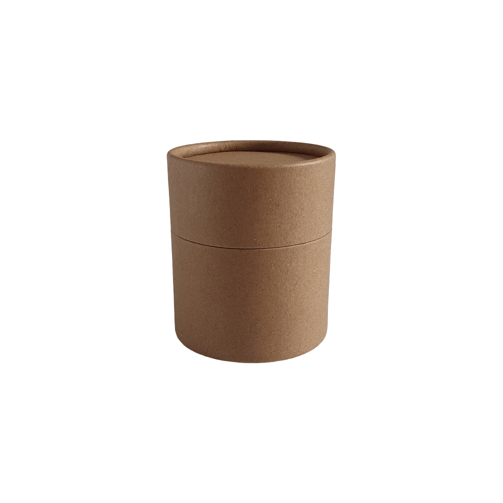 63 x 56 mm bruin kraftpapier multifunctionele kartonnen koker met schuifdeksel