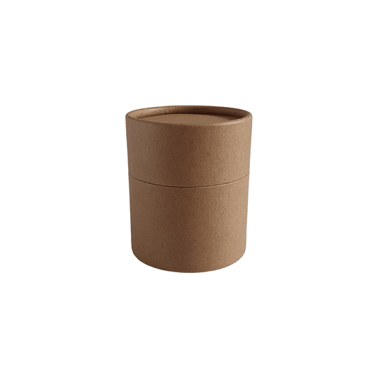 63 x 56 mm bruin kraftpapier multifunctionele kartonnen koker met schuifdeksel