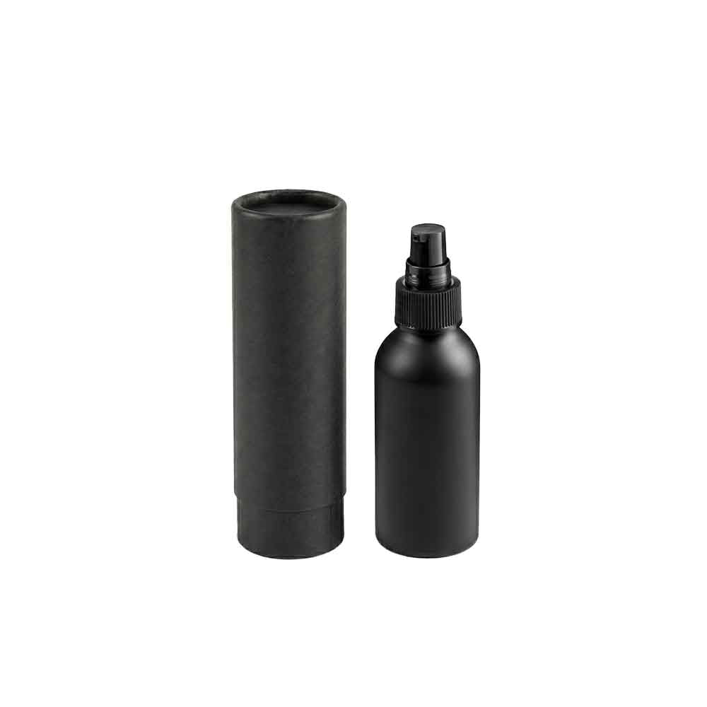 Zilver of zwart aluminium fles met schroefdeksel en optionele pomp- of spuitdop