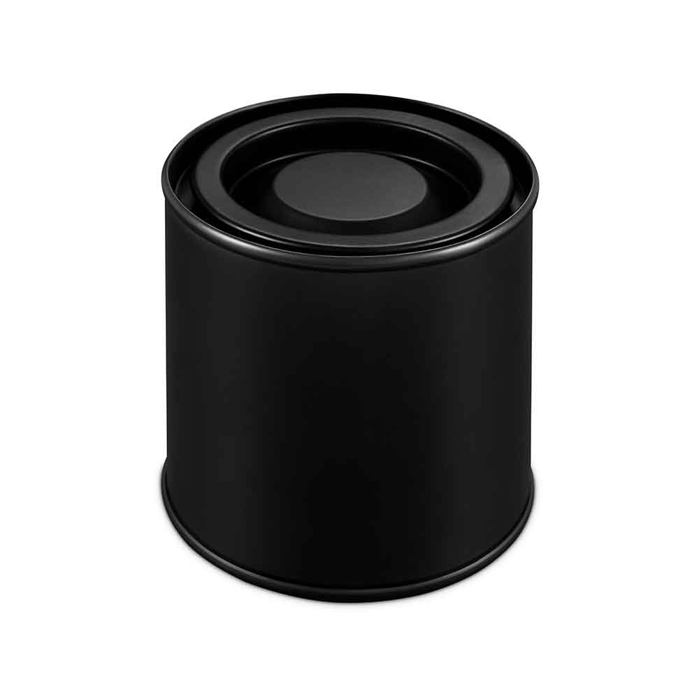 Zilverkleurig metalen blik met hefboomdeksel, SKU-code: T0631