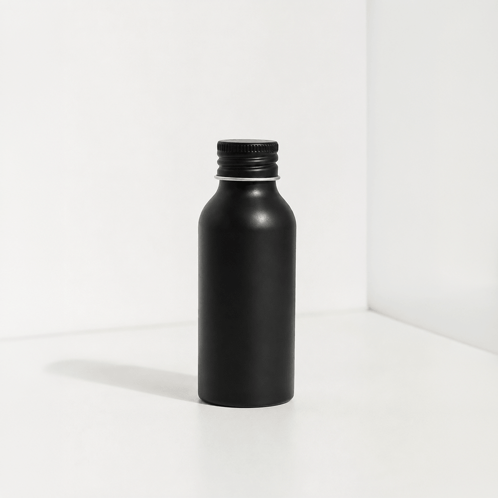 Limited Edition: Hoogglans zwarte aluminium flessen | Exclusieve afwerking