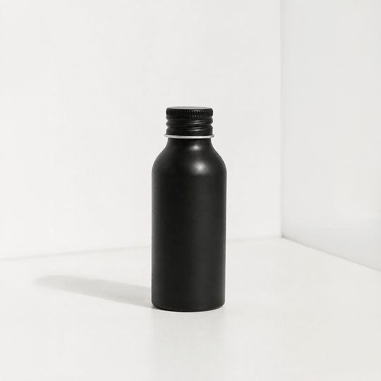 Limited Edition: Hoogglans zwarte aluminium flessen | Exclusieve afwerking