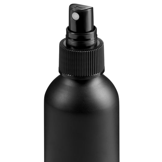 De optionele zwarte spray schroefdop voor de aluminium schroefdopflessen met productcode T9984.